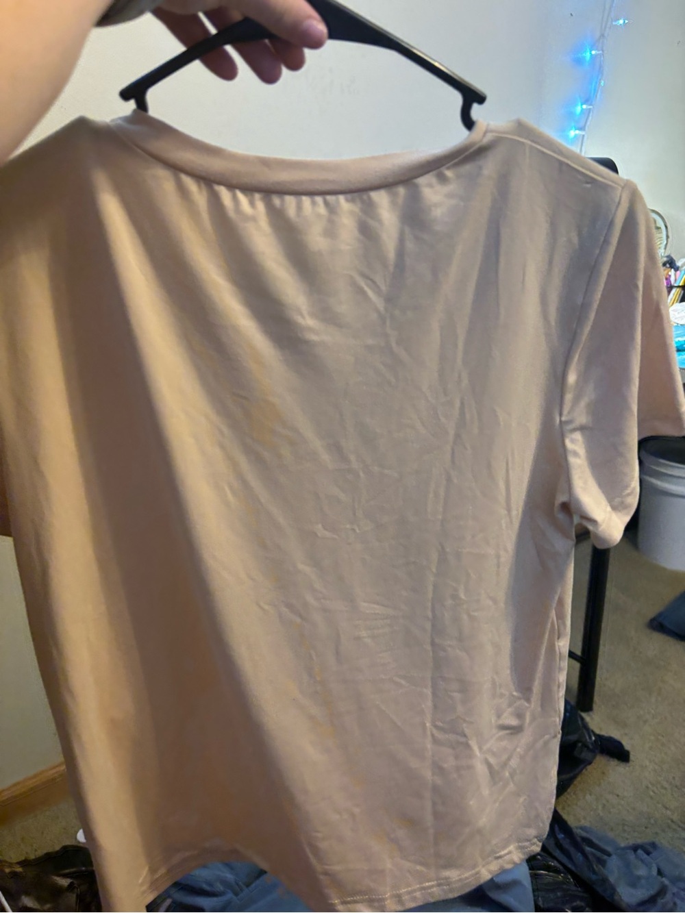 SHEIN Neutral Beige Short Sleeve Tee